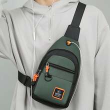 Men Ultra-Lightweight Sling Bag - Comfortable Crossbody For Travel & Hiking Adventures - Compact Size, Perfect For On-The-Go Convenience - Multicolor - View 5