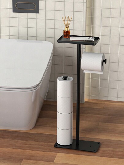 1 Stück Toilettenpapierhalter, Badezimmer Papierrollenaufbewahrung, freistehendes Toilettenpapier Aufbewahrungsregal, Badezimmer Accessoires, Heimdekoration, Möbel für Badezimmerdekoration Herbstdekoration