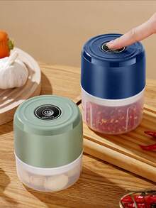 Mini Electric Garlic Masher & Presser, Wireless, Garlic Paste Making Machine, Garlic Peeler And Meat Grinder, Kitchen Cooking Tool For Home Use,Kitchen,Kitchen Items,Food,Cooking,Camping,Vacation,Beach,Room Decor,Organizer,Party,Travel. - Electric Garlic Masher - View 12