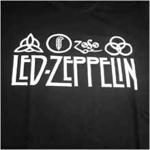 Camiseta Masculina - Led  Zeppelin- Camisa Rock - Preto - Visão 3