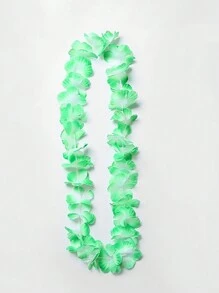 1pc Hawaiian Lei Necklace For Festival & Party Decoration,Christmas - Multicolor - View 7