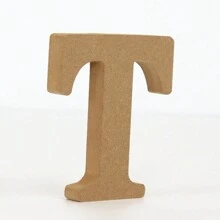 Letras de alfabeto de madera para manualidades, letras 3D para decoración de pared del hogar - Letras decorativas de bricolaje - Ver 12