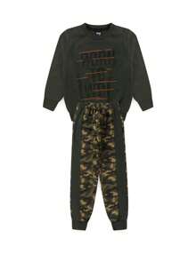Young Boys Sweatshirts - 軍綠色 - 查看 1
