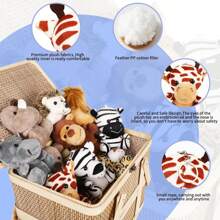 Small Stuffed Animals Bulk, 12 Pieces Mini Forest Animal Plush Toys, 4.5 Inch Cute Plush Animals, Suitable For Animal Theme Party