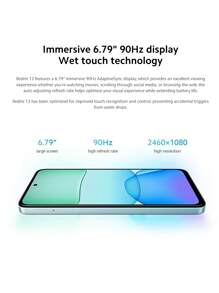 Xiaomi Mi Redmi 13 Global Version 8GB+256GB Smartphone 108MP Super-Clear Camera Powered By 33W Fast Charging Immersive 6.79" 90Hz Display MediaTek Helio G91-Ultra Massive 5030mAh (Typ) Battery