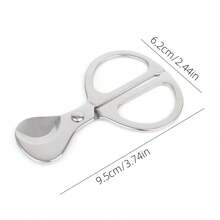 Minimalist Home Cigar Cutter Tool With Hole Puncher & Scissors, Gold/Silver - 1PC - View 2