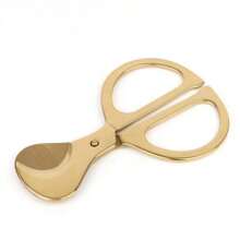 Minimalist Home Cigar Cutter Tool With Hole Puncher & Scissors, Gold/Silver - 1PC - View 5