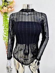 Women Tops - Black - View 1