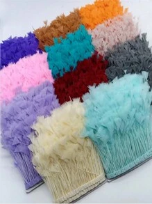 1Yards 10-15cm-4-6inch Pheasant Chicken Feathers Trims Sewing In Dress Fringe For Clothes Diy Needlework Decor Wedding Plume Crafts Accessories