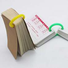 30pcs Double Buckle Colorful Plastic Binding Rings For Loose-Leaf Sheets, Cards, Random Color - Multicolor - View 1