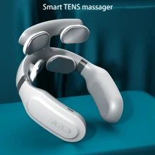 Intelligent JT-008 Heated Voice Version Neck Massager, Multi-Functional Spine Shoulder Neck Hot Compress Massager For Cervical Vertebra Protection - Silver - View 3