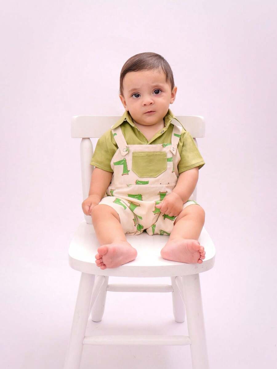 Baby Boys Jumpsuits - 綠色 - 查看 1