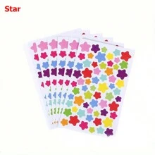 1/10 Sheets Colorful Diary Graffiti Stickers Student Notebook Decoration Heart Star Dot Sticker Scrapbook Albums Self-Adhesive Graffiti Stickers - Multicolor - View 14