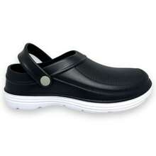 ZAPATO MULTIPROPOSITO ZUECO GREEN BOX UNISEX  NEGRO RESTAURANTE, COCINA, ESCUELA 25 AL 28 - Negro - Ver 3