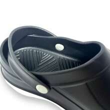 ZAPATO MULTIPROPOSITO ZUECO GREEN BOX UNISEX  NEGRO RESTAURANTE, COCINA, ESCUELA 25 AL 28 - Negro - Ver 4