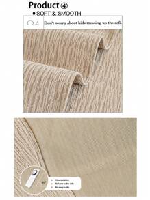 1pc Waterproof Universal Seasonal Solid Chenille Jacquard Sofa Cushion, Modern Simple Style Pet Friendly Anti-Dirty Anti-Slip Sofa Cover, Spring & Fall Style, Waterproof Cat Claw-Proof Sofa Protector For Living Room L-Shaped Sectional Sofa And 1/2/3/4 Seater Sofa (Sold Individually)