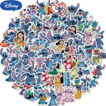 100PCS Stitch Official Authorization Vinyl Waterproof Sticker Gift Water Bottle Cartoon Laptop Bumper Water Bottle Computer Phone Hat Car And Sticker - Multicolor - View 7