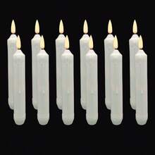 [12pcs/Set/Battery Not Included]LED Electronic Candle Light With 3D Wick Craft, Perfect For Wedding Decoration And Marriage Proposal, Long Electronic Wax - 3D Wick Craft Candle - View 4