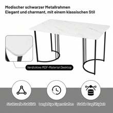 KOMHTOM Dining Tables - 黑色 - 查看 4