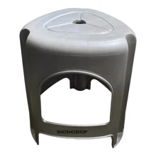 Pack De 5 Bancos De Plástico Para Negocio Uso Rudo 3 Patas!! - Verde - Ver 5