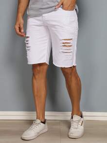 Men Shorts - 白色 - 查看 2