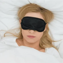 Kit 2 Peças de Máscara Tapa Olho para Dormir/ Tapa luz/ Noturna/ Protetor de Olhos Noturno (AG03) - Preto - Visão 5