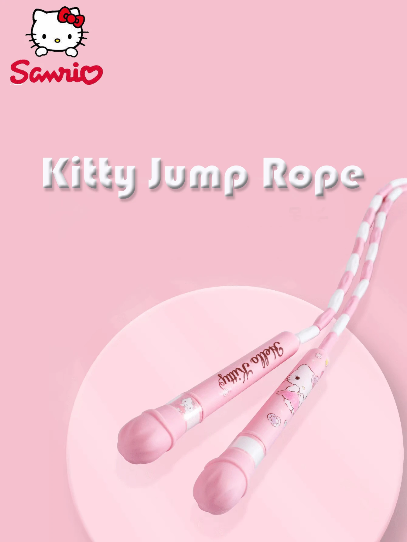 Hello Kitty Jump Roping Sanrio Officially Licensed Hello Kitty Jump Rope Lightweight Simple ...