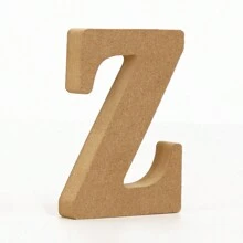 Letras de alfabeto de madera para manualidades, letras 3D para decoración de pared del hogar - Letras decorativas de bricolaje - Ver 17