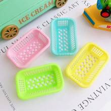 Miniature Food Play Scene Small Basket DIY Kitchen Ornament, Pretend Play Food Basket, Decoration House Decoration Accessory, Basket Size Approximately 4cm Length X 3cm Width X 1cm Depth, Assorted Colors, Sold In Quantities Of 20/30/50[1 Piece] Best Gifts