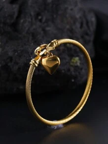 1 Pc Fashion Exquisite Simple Hookup Horseshoe Bracelet (Men/Women Gift) Suitable For Men To Wear Daily