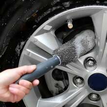 1入組汽車清潔刷套裝：洗車刷、車輪刷、輪圈清潔刷、車尾箱、機車清潔工具 - 灰色 - 查看 3