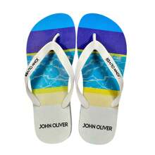 Men Sandals - Xanh và trắng - Xem 8