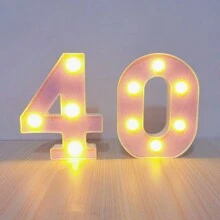 1 set d'éclairage décoratif pour anniversaire/confession/demande en mariage/fête de Noël, chiffres lumineux roses pour anniversaire, lettres lumineuses pour la confession, éclairage ambiant en chiffres pour soirée d'adultes, Noël