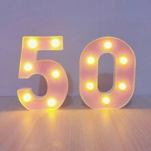 1 set d'éclairage décoratif pour anniversaire/confession/demande en mariage/fête de Noël, chiffres lumineux roses pour anniversaire, lettres lumineuses pour la confession, éclairage ambiant en chiffres pour soirée d'adultes, Noël