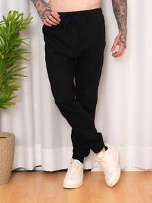 Men Sweatpants - 黑色 - 查看 4