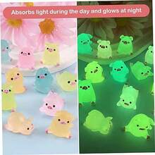 5/10/20/30 chiếc Mini Nhựa Thỏ Phát Sáng Chân Dung Thu Nhỏ Nhà Búp Bê Vườn Cổ Tích Cảnh Quan Bể Cá Phụ Kiện Trang Trí Cho DIY, Giáng Sinh, Tiệc Sinh Nhật, Bùa Chất Nhờn. (Lợn Phát Sáng Trong Bóng Tối) Tượng Động Vật Mini Phụ Kiện Xe Hơi Chậu Trồng Cây Cảnh Quan Đồ Thủ Công DIY Móc Khóa Ốp Điện Thoại - Nhiều màu - Xem 13