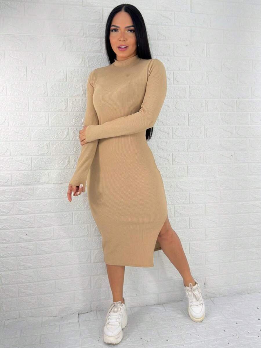 Women Dresses - Sand - View 1