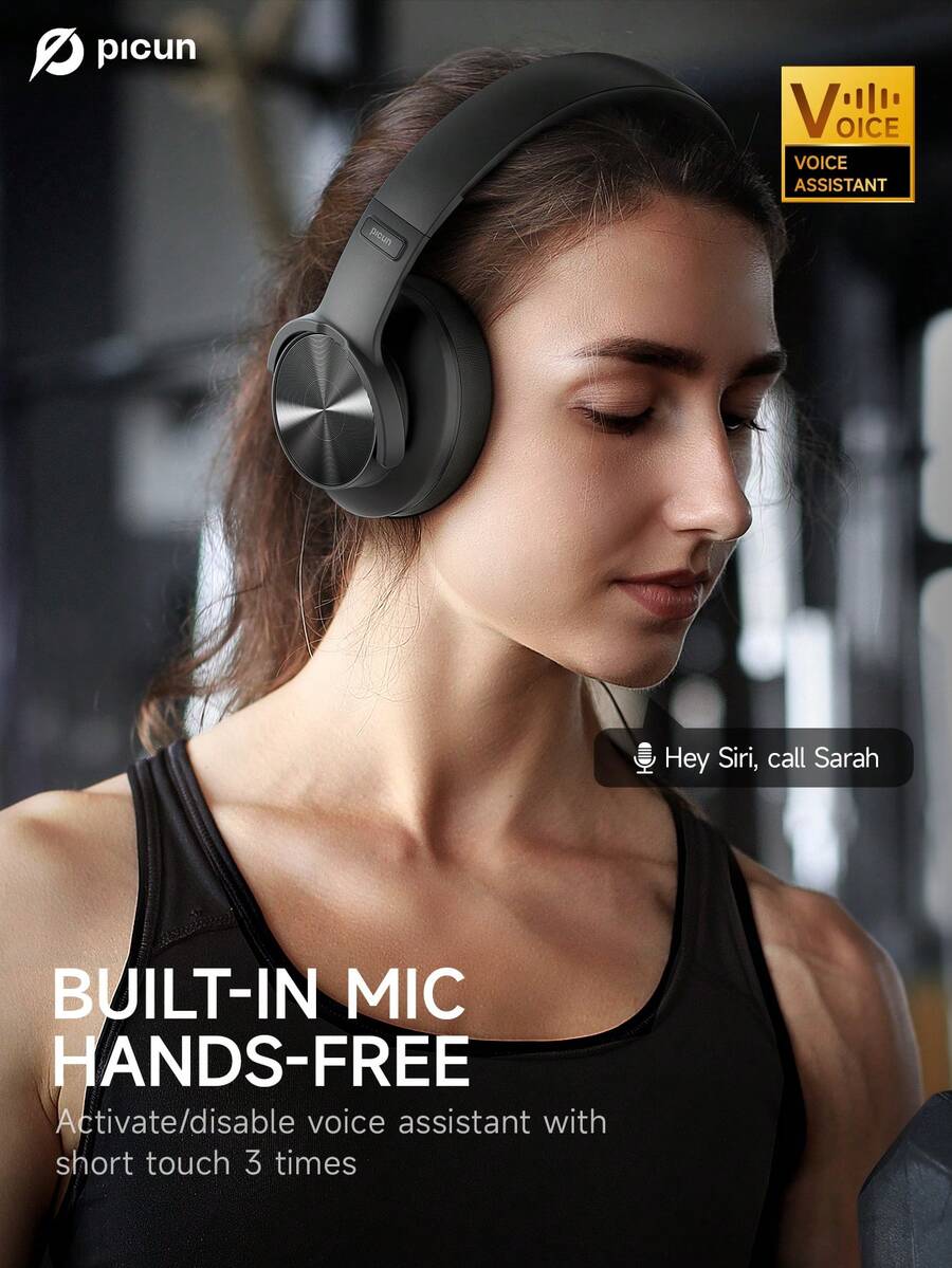 Picun B8 Wireless Headphones, Featuring 120 Hours Of Wireless Playback