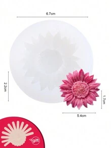 1 Khuôn silicon DIY thiết kế hoa - trắng - Xem 19