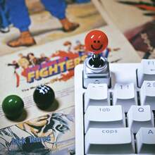 Mũ Phím Có Thể Thay Thế K20 Với Đế Kim Loại Máy Chơi Game Keycap 3 Màu Retro Cần Điều Khiển Keycap Máy Chiến Đấu Cần Điều Khiển Nắp Phím Cho Bàn Phím Cơ Phím ESC 6 Miếng Dán Bóng 3 Màu Có Trạm Lưu Trữ Thích Hợp Cho MX Cross Switch - Nhiều màu - Xem 3