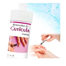 Removedor De Cutícula Loquay Ablandador Manicura 1 Litro - Blanco y Negro - Ver 2