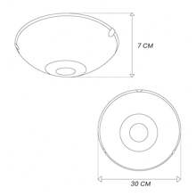 Lampara De Techo Infantil, Luz Ideal, Plafón Niño, P/cristal - Blanco - Ver 5