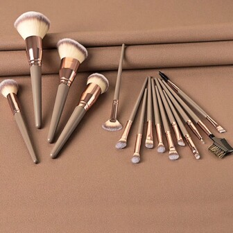 15/10/7pcs Rose Gold Portable Makeup Brush Set, Beginner Eyeshadow & Powder Brushes, Full Makeup Tool Kit,Brush Set,Makeup Brush Kit,Make Up Brush Set,Make Up Set Complete,Makeup Brush Set,Complete Makeup Kit,Brush Kit,Brushes Makeup Set,Makeup Gift Set