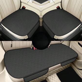 Summer Thin Car Seat Cover Cool Breathable Fabric Car Front Seat Cushion/Rear Seat Cushion/Three -Piece