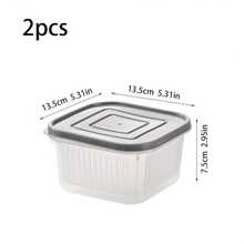 2/4pcs Storage Container, Multipurpose Reusable Sub-Packaging Fresh-Keeping Box, Refrigerator Special Freeze Food Sorting Box, For Meat, Fruit And Veaetable, Kitchen Organizers And Storage, Kitchen Accessories,Kitchen,Summer Beach Party,Food,Camping,Organizer,Room Decor,Kitchen Items."