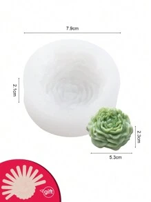 1 Khuôn silicon DIY thiết kế hoa - trắng - Xem 9