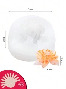 1 Khuôn silicon DIY thiết kế hoa - trắng - Xem 8
