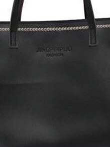 1buc geantă de mână neagră pentru femei Geantă de mână de mare capacitate, simplă, versatilă, pentru muncă, navetă, cumpărături, potrivită pentru cadouri de sărbători