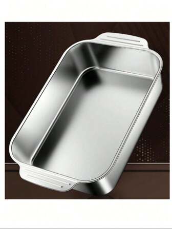 1 Piece Outdoor Picnic Baking Pan, Stainless Steel Baking Pan, Simple And Fashionable Non-Stick Cookie Sheet For Men And Women, Baking Pan, Oven Accessories, Baking Tools, Kitchen Gadgets, Kitchen Accessories Daily Life Personalized, Cost-Effective, Practical Lighting Issues For Parents, Elders, Relatives And Wives Husband, Teacher, Student, Color And Size May Vary, Please Refer To The Actual Product.