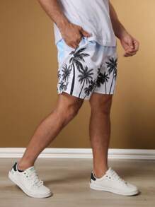 Men Beach Shorts - 藍色 - 查看 5